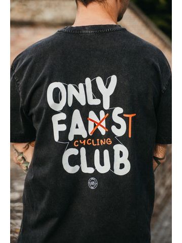 Tričko Kolo je láska Only Fast Cycling Club Oversize - černá