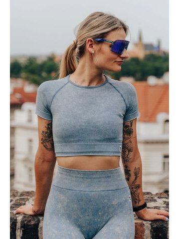 Sportovní tričko Fitko je láska -Tak začni Jeans - dirty blue