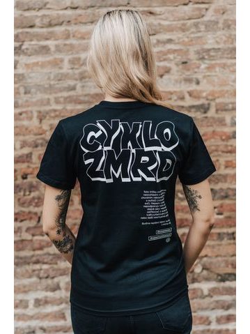 Tričko Kolo je láska Nejsem Cyklozmrd unisex - černá