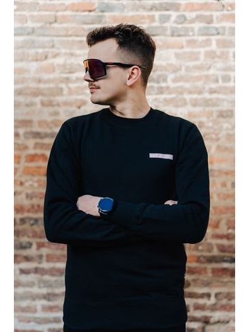 Pánská mikina Kolo je láska Pink Love - černá