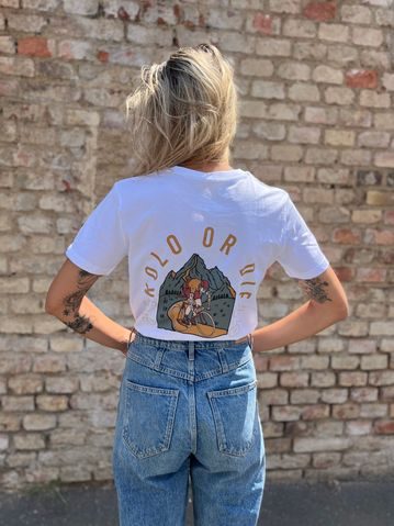 Tričko Kolo je láska Kolo Or Die unisex - bílá