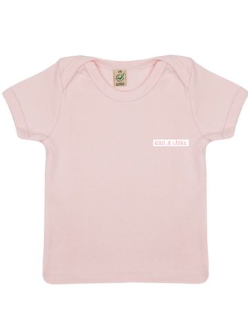 Dětské tričko Kolo je láska - Kiddo Love - růžová