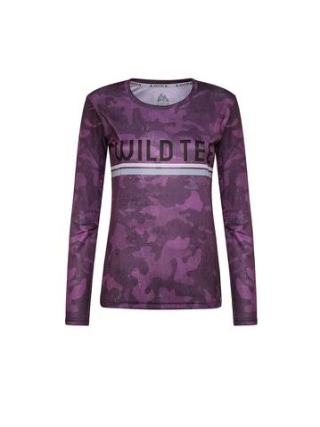 WildTee Běžecké triko CAO PURPLE - Fialová
