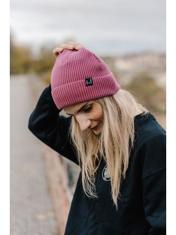 Zimní čepice Kolo je láska UNI - růžová