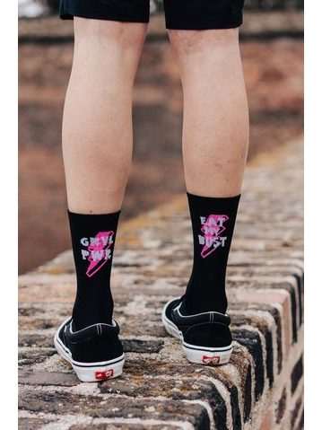 Ponožky na gravel kolo Kolo je Láska - GRVL PWR - černá