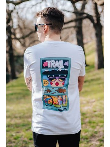 Tričko Kolo je láska JES ŠAJNÍ unisex - bílá