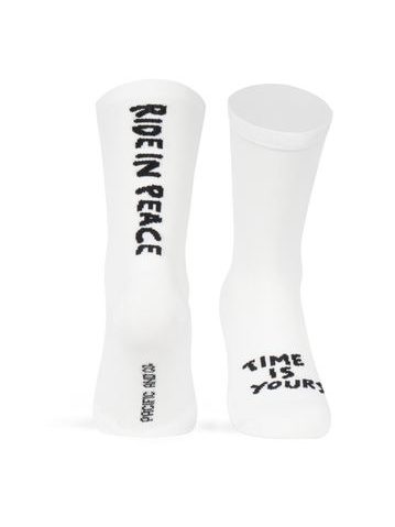 Ponožky Pacific and Co Ponožky Ride In Peace - bílá