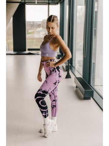 Legíny Fitko je láska Batika jak blázen - černá/růžová