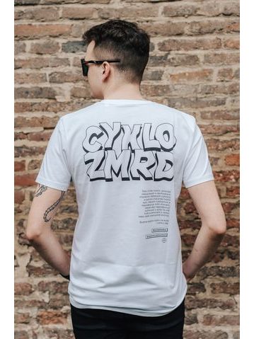 Tričko Kolo je láska Nejsem Cyklozmrd unisex - bílá