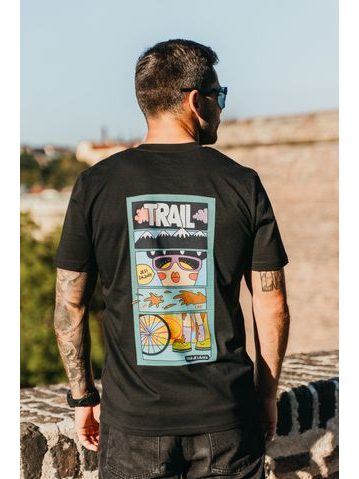 Tričko Kolo je láska JES ŠAJNÍ unisex - černá