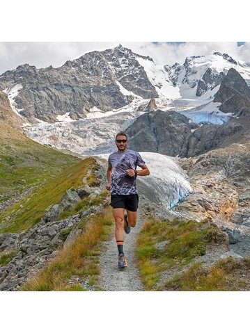 WildTee Funkční triko HIMALAYA - Modrá