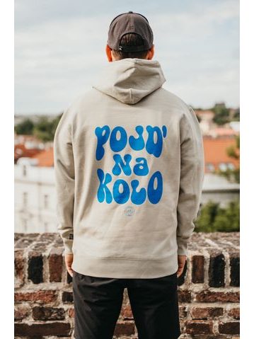 Mikina Kolo je láska Pojď na kolo unisex - béžová