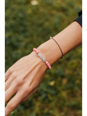 Náramek pro Cyklistu Kolo je láska - růžový