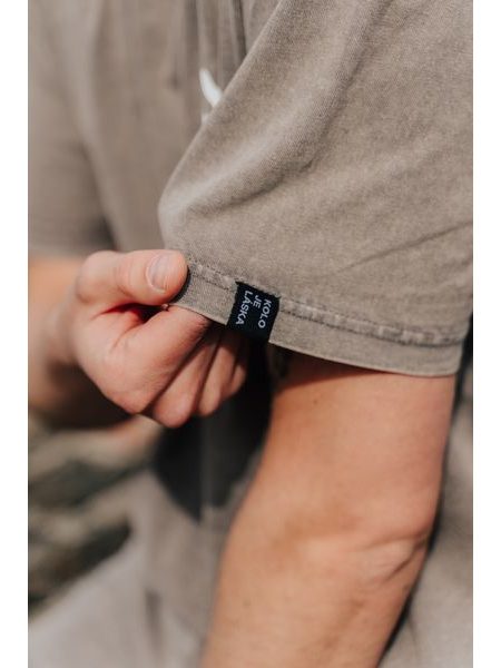 Tričko Kolo je láska OF Cycling Club Oversize - hnědá