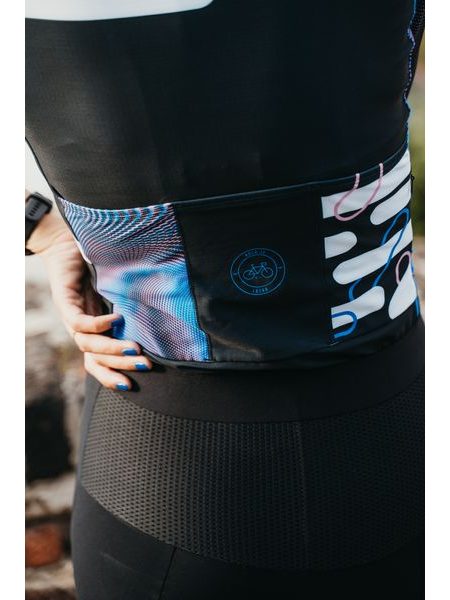 Cyklistický dres s dlouhým rukávem Kolo je láska unisex - Schizofrenic