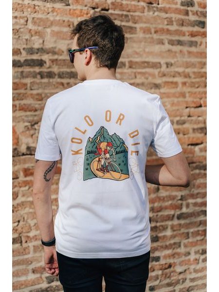 Tričko Kolo je láska Kolo Or Die unisex - bílá