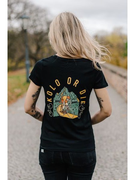 Dámské tričko Kolo je láska Kolo Or Die - černá