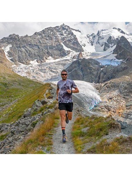 WildTee Funkční triko HIMALAYA - Modrá