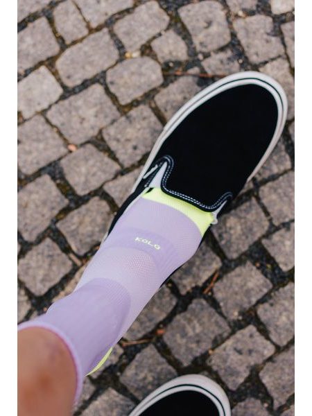 Ponožky na kolo Kolo je Láska Bad day - fialová