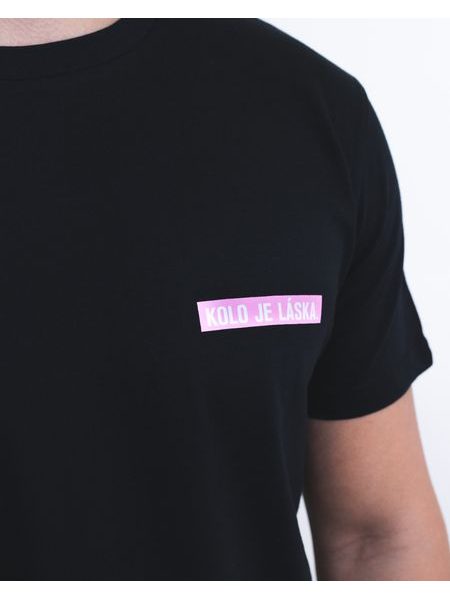 Tričko Kolo je láska Pink Love UNI - černá