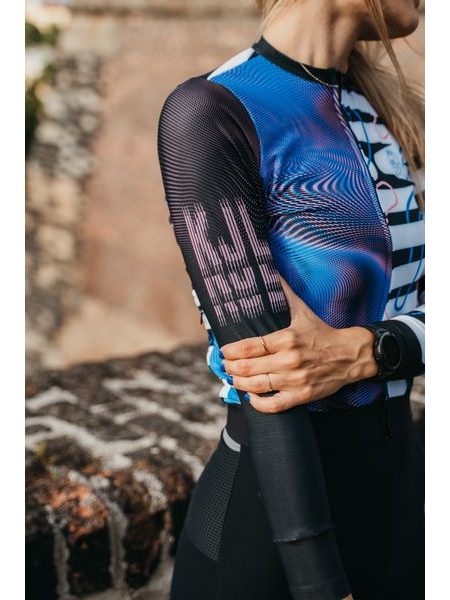 Cyklistický dres s dlouhým rukávem Kolo je láska unisex - Schizofrenic