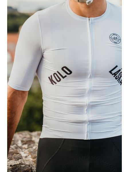 Pánský cyklistický dres Kolo je láska - prostě bílej dres