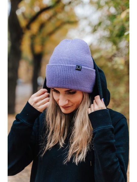 Zimní čepice Kolo je láska KJL - fialová