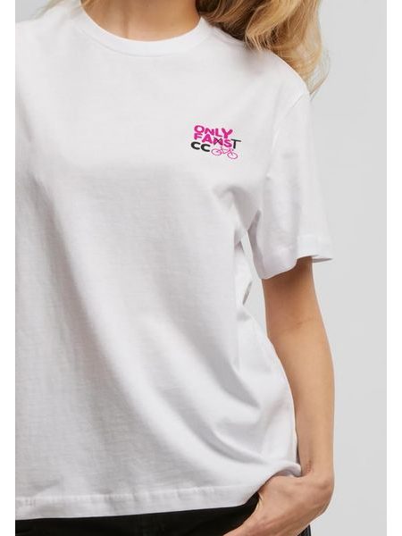 Dámské tričko Kolo je láska Only Fans Cycling Club - bílá