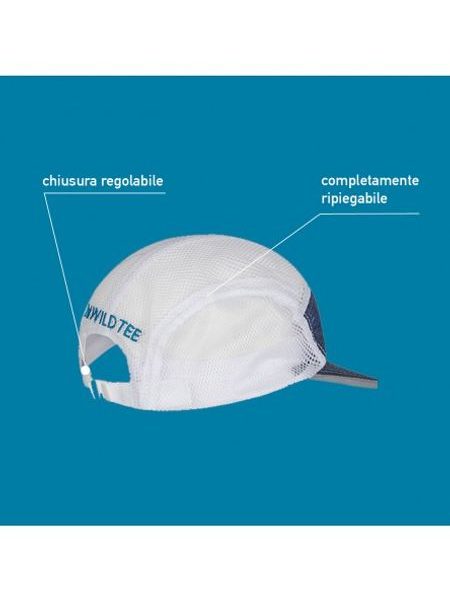 Běžecká kšiltovka WildTee ENDURANCE LED 2 - žlutá/modrá