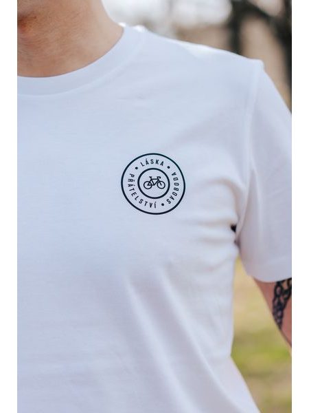 Tričko Kolo je láska Kruh LSP UNI - bílá