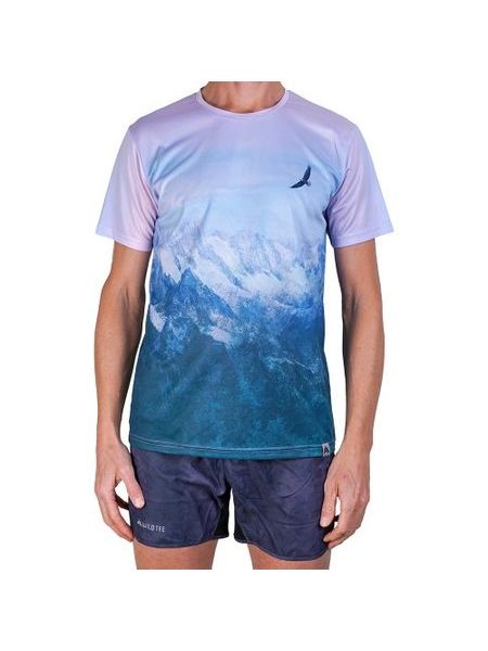 WildTee Funkční triko AIGUILLE DU MIDI - Zelená