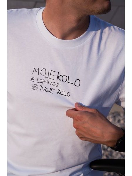 Tričko Kolo je láska Moje Kolo Je Lepší vol.2 unisex - bílá