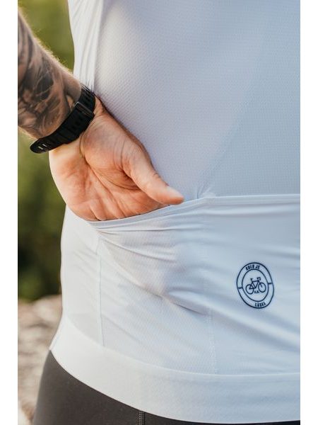 Pánský cyklistický dres Kolo je láska - prostě bílej dres