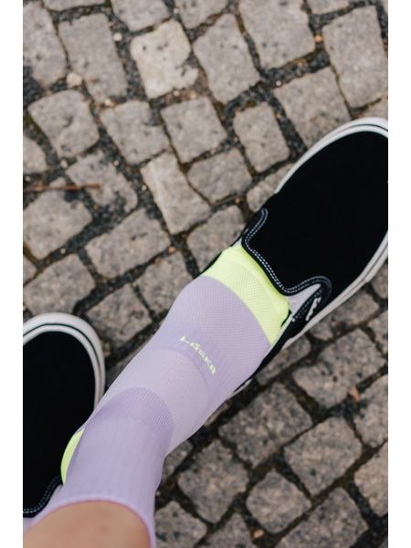 Ponožky na kolo Kolo je Láska Bad day - fialová