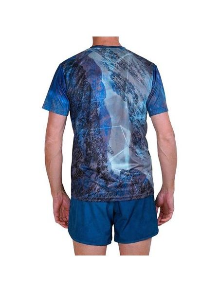 WildTee Funkční triko BERNINA - Modrá