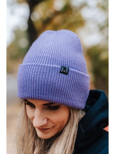 Zimní čepice Kolo je láska KJL - fialová