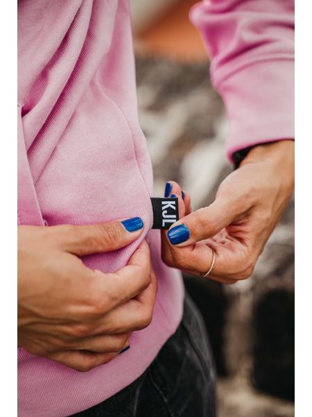 Mikina Kolo je láska Pojď na kolo unisex - růžová