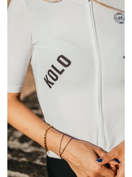 Dámský cyklistický dres Kolo je láska - prostě bílej dres