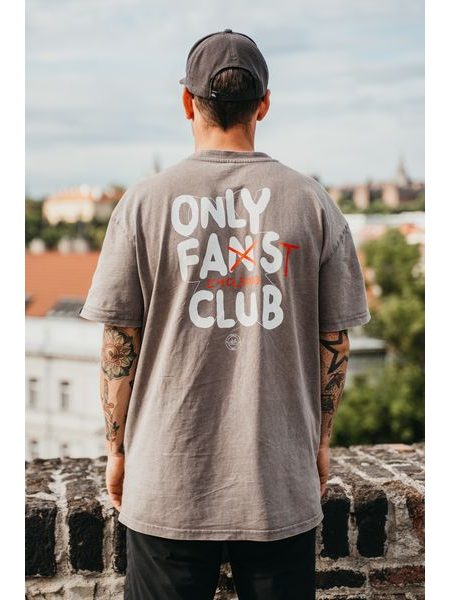 Tričko Kolo je láska OF Cycling Club Oversize - hnědá