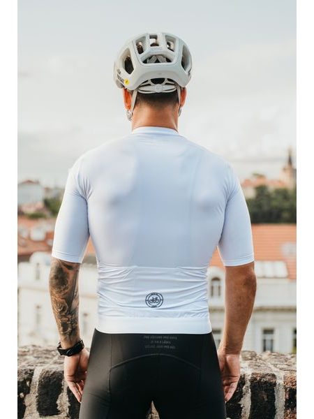 Pánský cyklistický dres Kolo je láska - prostě bílej dres