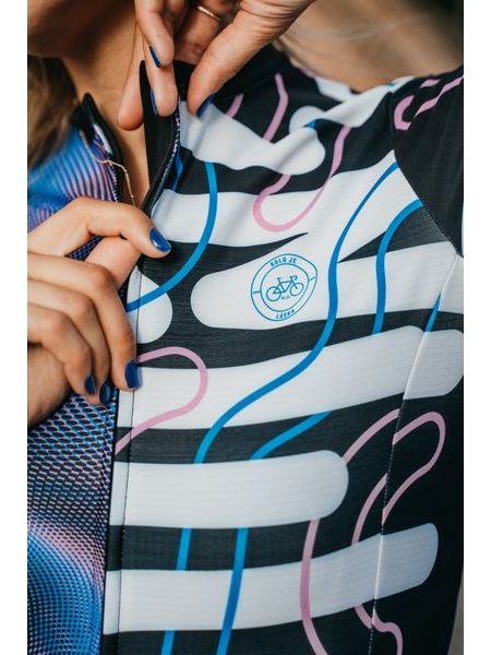 Cyklistický dres s dlouhým rukávem Kolo je láska unisex - Schizofrenic