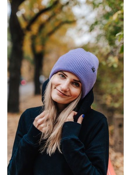 Zimní čepice Kolo je láska KJL - fialová