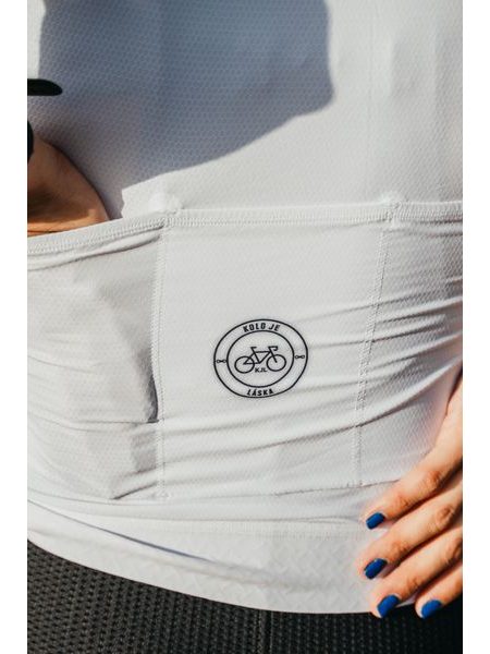 Dámský cyklistický dres Kolo je láska - prostě bílej dres