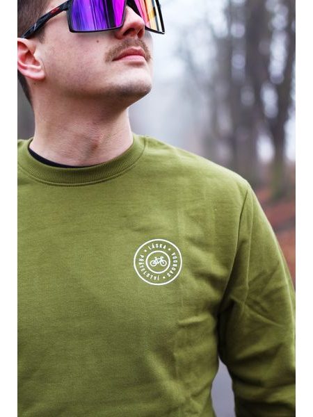 Mikina Kolo je láska Kruh LSP UNI - zelená