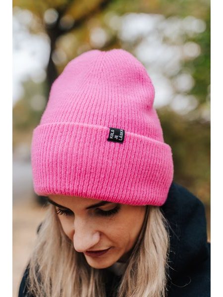 Zimní čepice Kolo je láska KJL - růžová