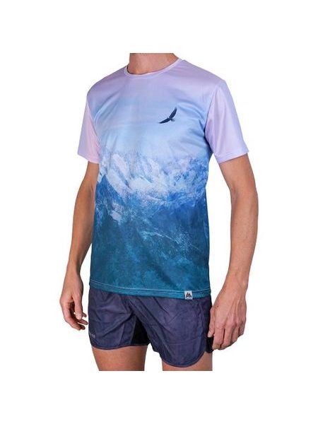 WildTee Funkční triko AIGUILLE DU MIDI - Zelená