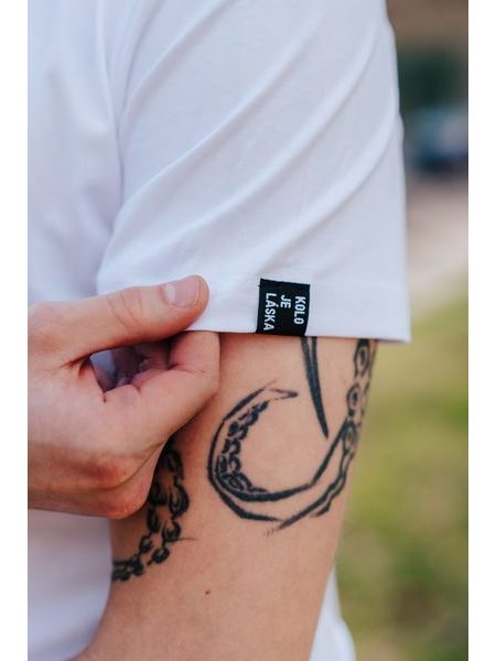 Tričko Kolo je láska Kruh LSP UNI - bílá