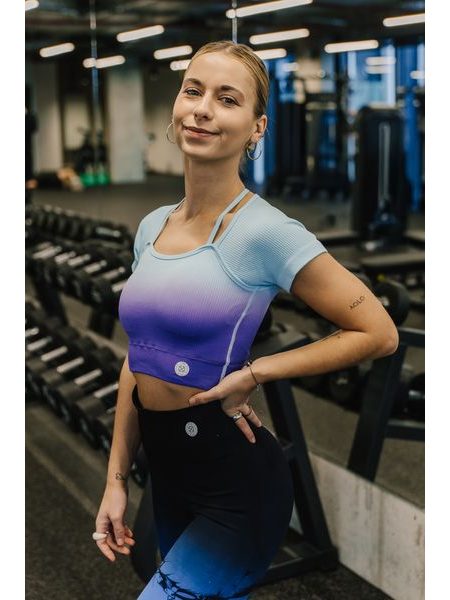 Sportovní tričko Fitko je láska - batika jak blázen