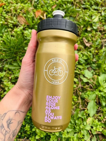 Cyklistická láhev Kolo je láska Foreva Alone Ride