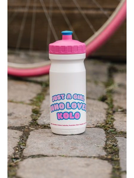Cyklistická láhev Kolo je láska Just a girl